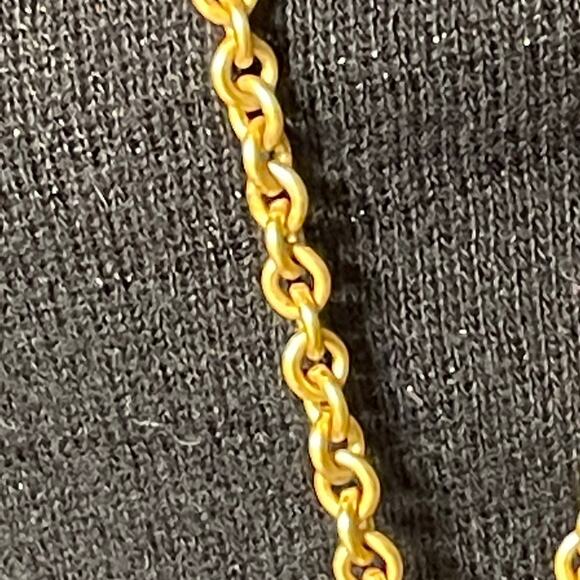 Long good toned lariat y2k necklace with tassels and beads - Picture 5 of 5